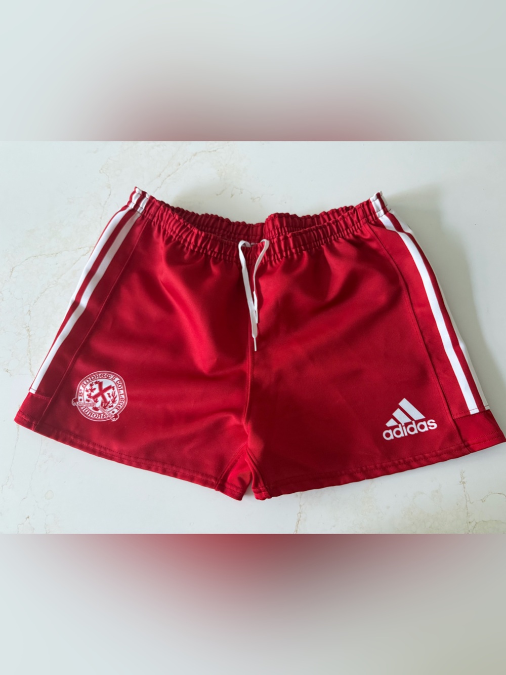 Adidas vintage red shorts